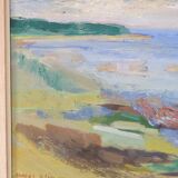 Anders A. Jonsson, Swedish Modern Landscape , 1950s, Oil on Panel, Framed