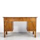 Bureau Art Déco italien en ronce de noyer foncé