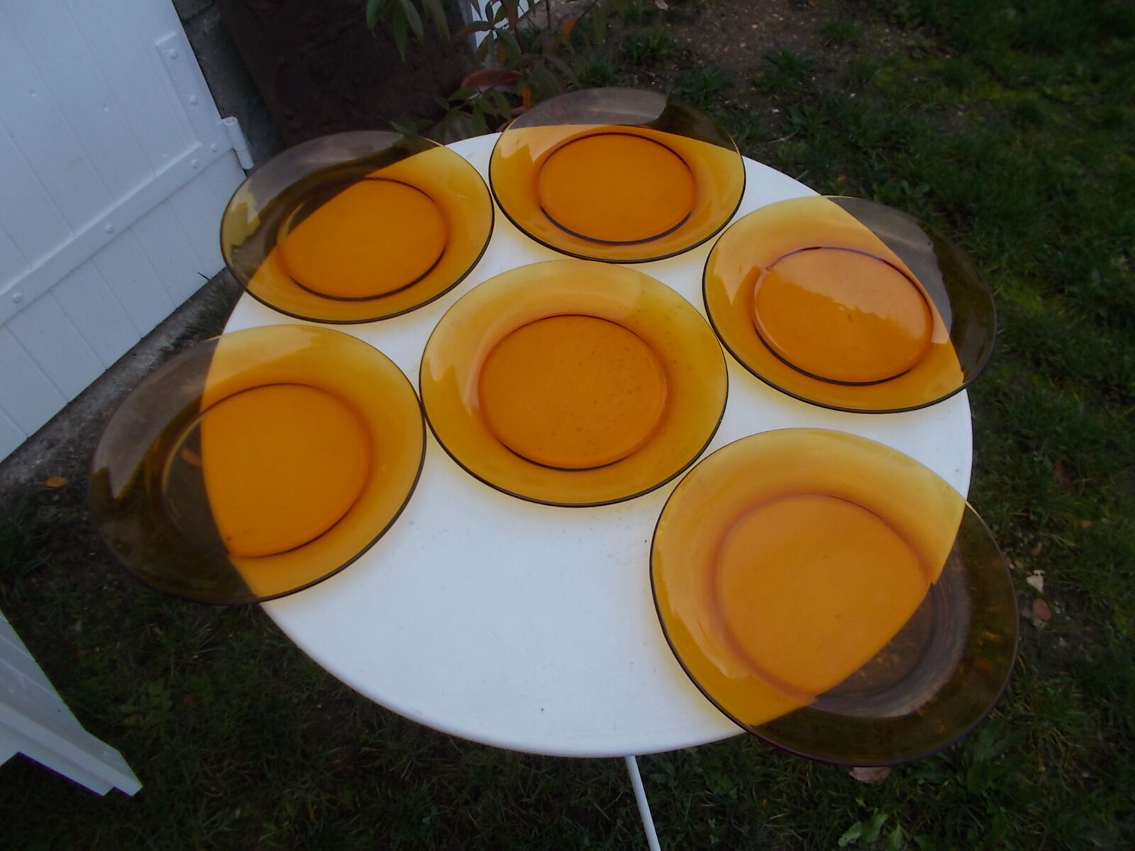 6 flat plates Duralex