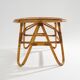 Table basse ovale en osier, années 1950