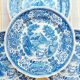 4 Villeroy & Boch Burgenland blue dinner plates