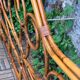 Bamboo and rattan headboard 160cm vintage 1960