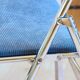 Pair of souvignet folding chairs