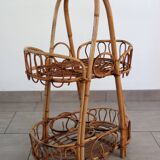Rattan desserte from the 60s