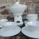 Full service with mussels/fries. in GIEN earthenware 70s/80s