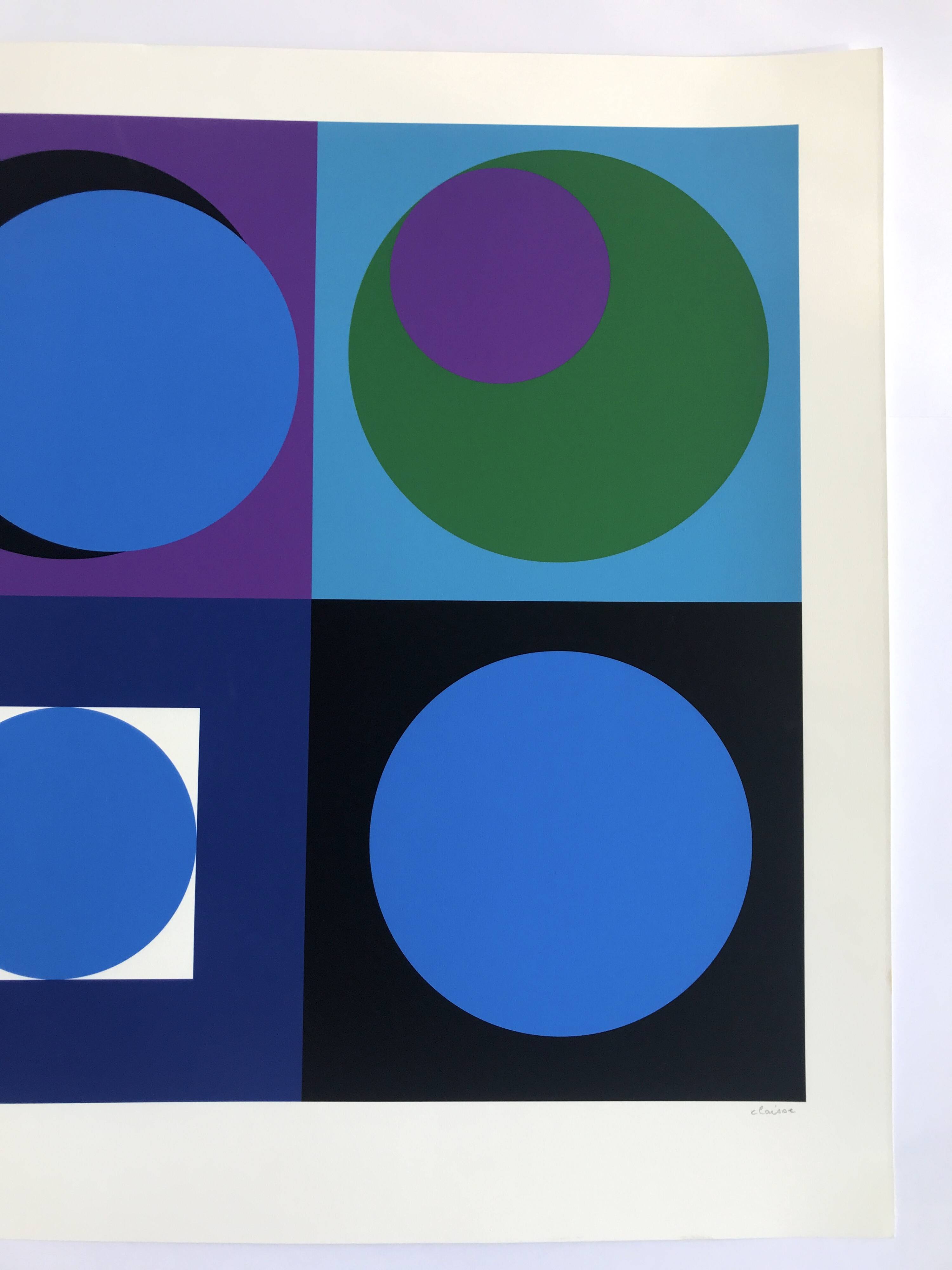Geneviève claisse, untitled, 2014. original screenprint signed in pencil