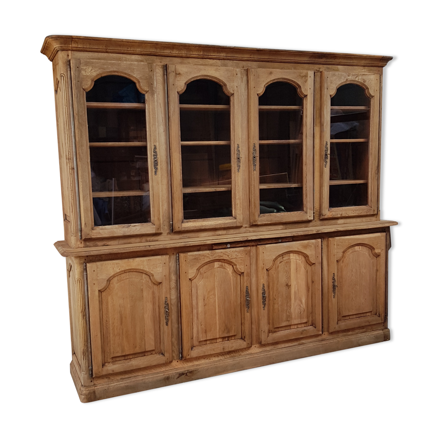 Solid oak bookcase