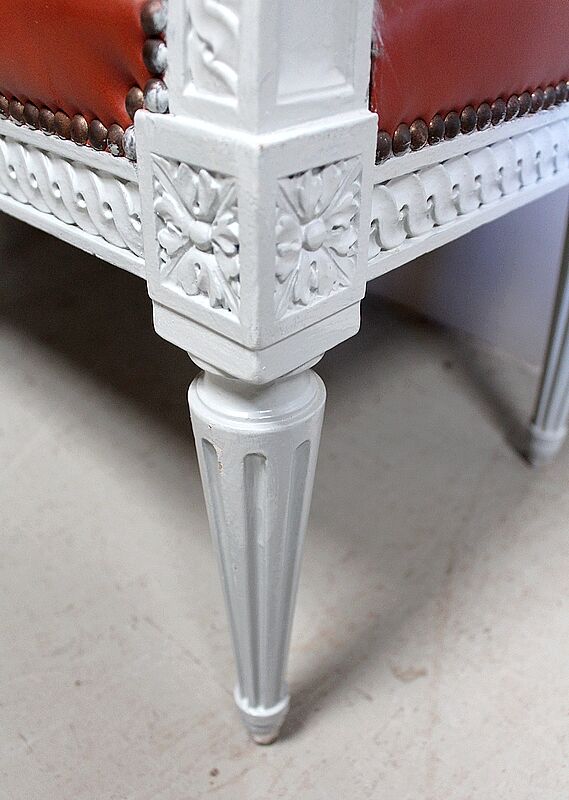 Beech children's bench, Louis XVI style, Early 20th century