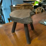 Wooden tripod stool