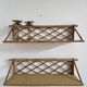 Pair of rattan shelves, 1950s/60s