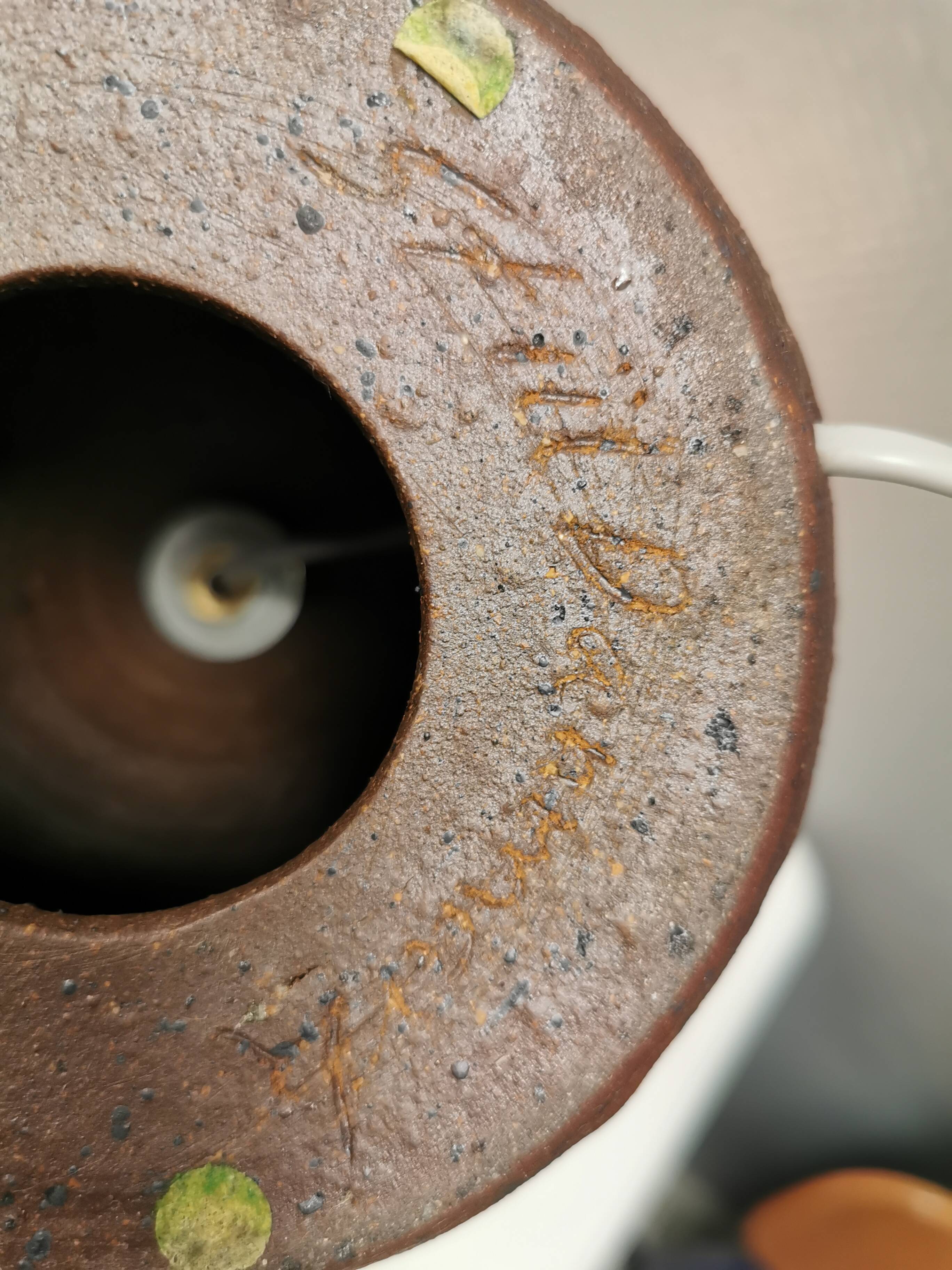 Ceramic table lamp by Mette Løkken Stiil for her own workshop Denmark 1970s