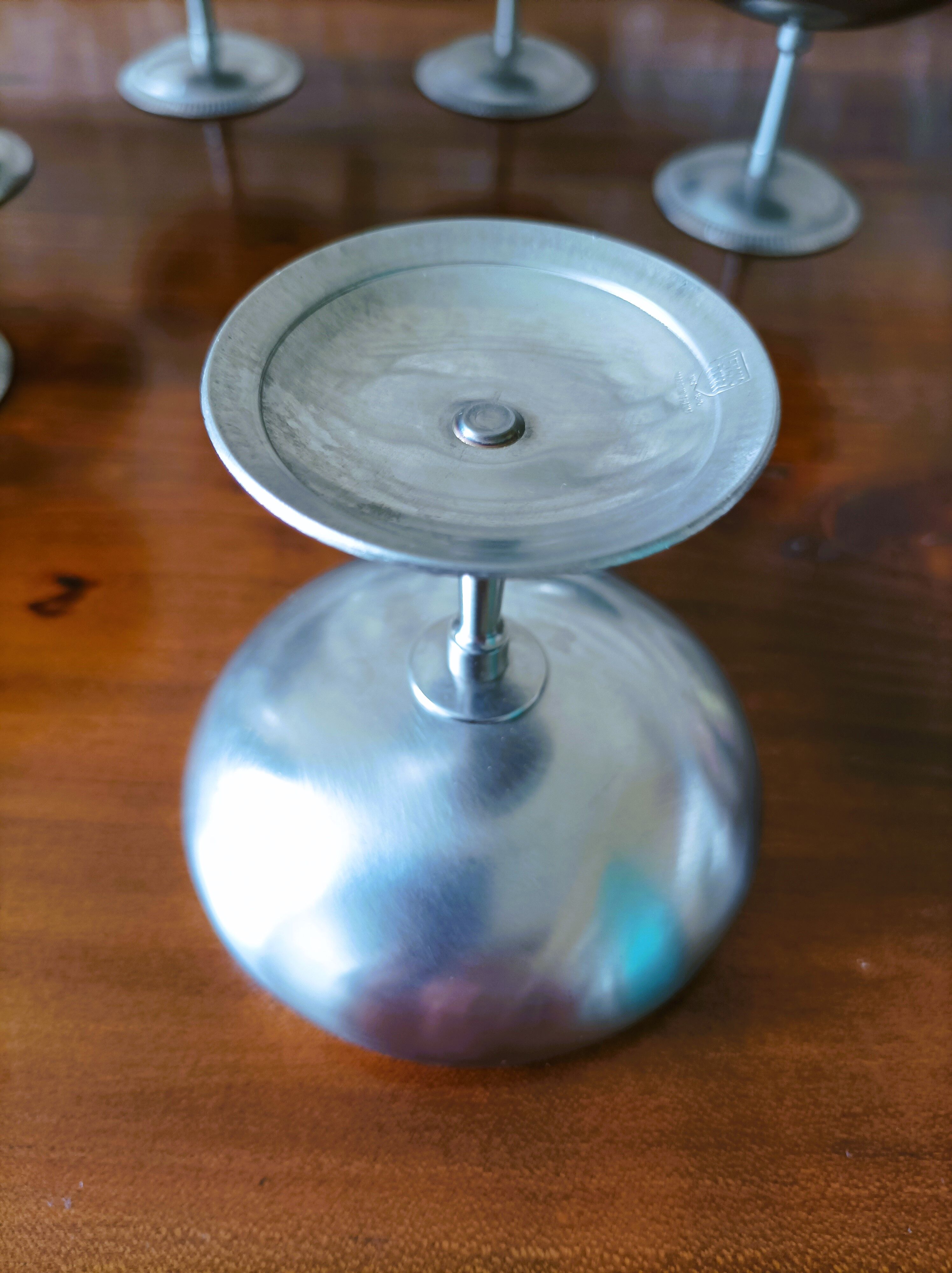 Lot de 6 coupes à glace en inox
