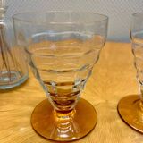 Lot de 2 verres vintage Art Déco