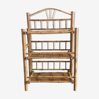 Etagère en bambou pliante