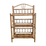 Folding bamboo shelf