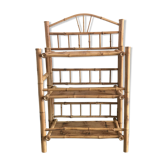 Folding bamboo shelf