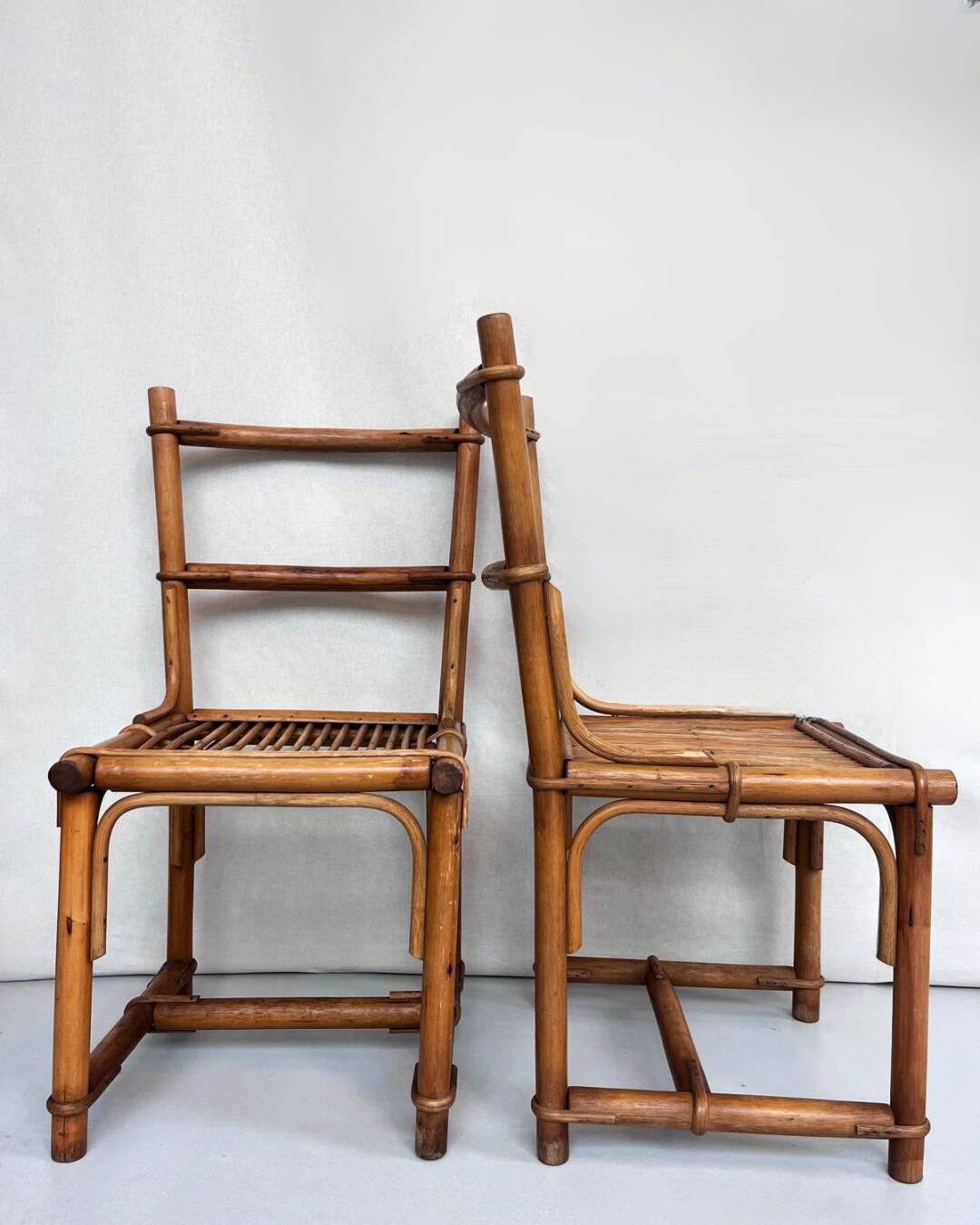 chaise bambou rotin