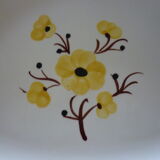 Great old dish yellow earthenware, model "Catherine"