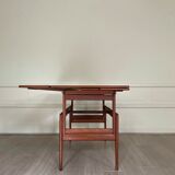 Table basse/à manger, elevator de Kai Kristiansen, en teck, Denmark 1960