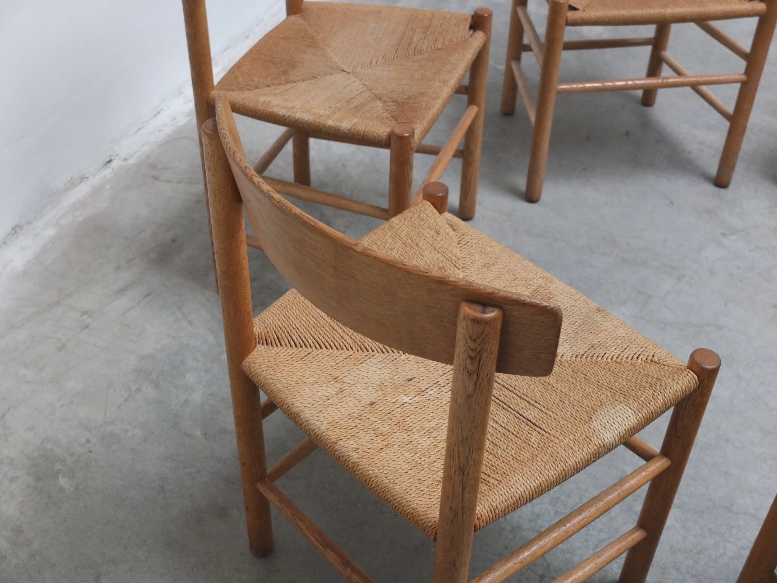 Ensemble précoce de 6 chaises de salle à manger 'J39' par Børge Mogensen pour FDB Møbler, 1947