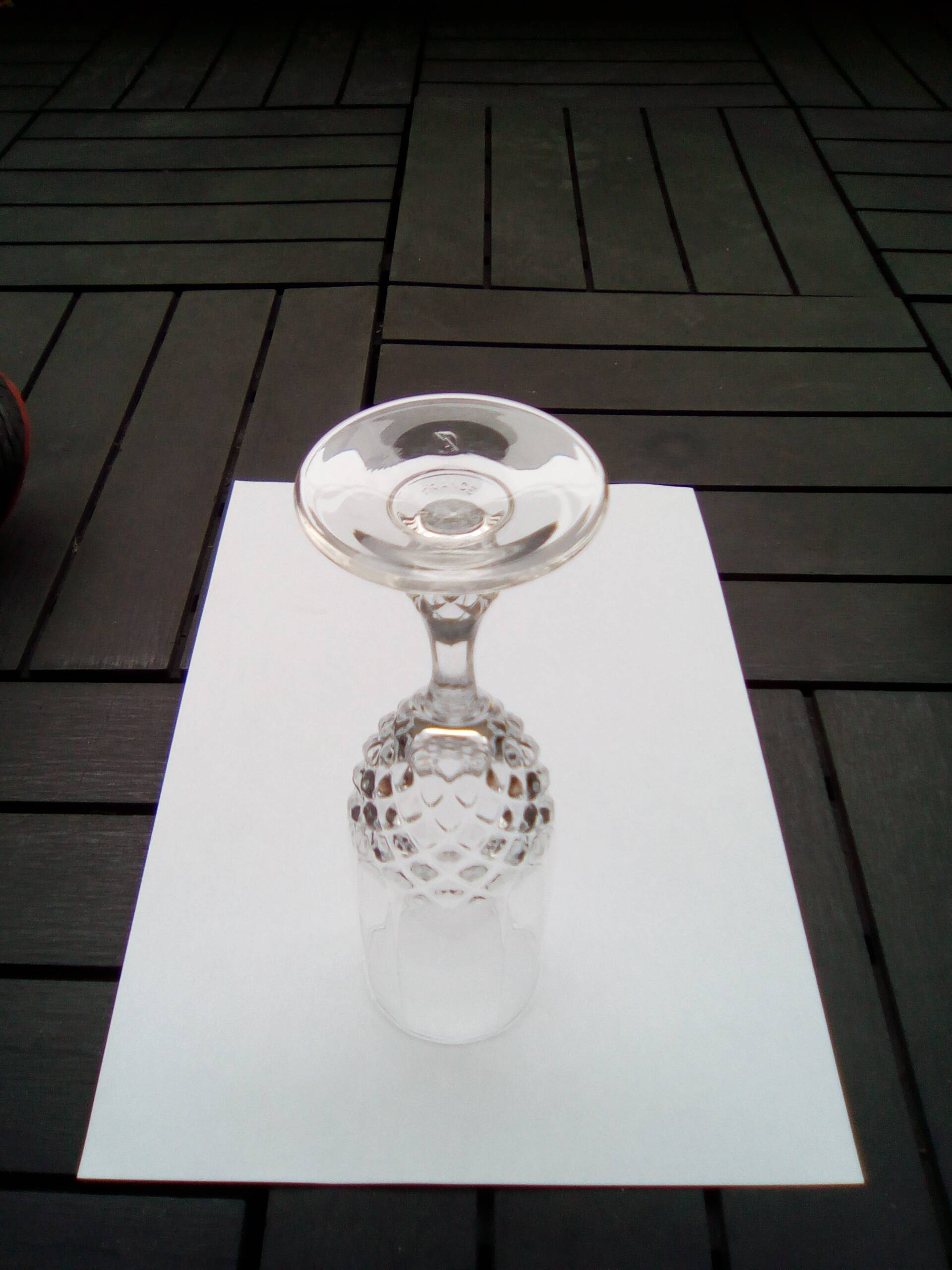 Set of 5 Lumiarc champagne flutes from the 70s