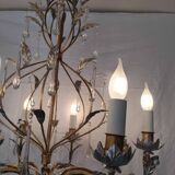 Holywood Regency 70's 8-light chandelier