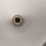 Hanging lamp in milky white glass
