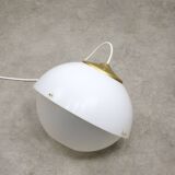 Italian Space Age Pendant in Brass and Plexiglass, 1970s