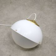 Italian Space Age Pendant in Brass and Plexiglass, 1970s