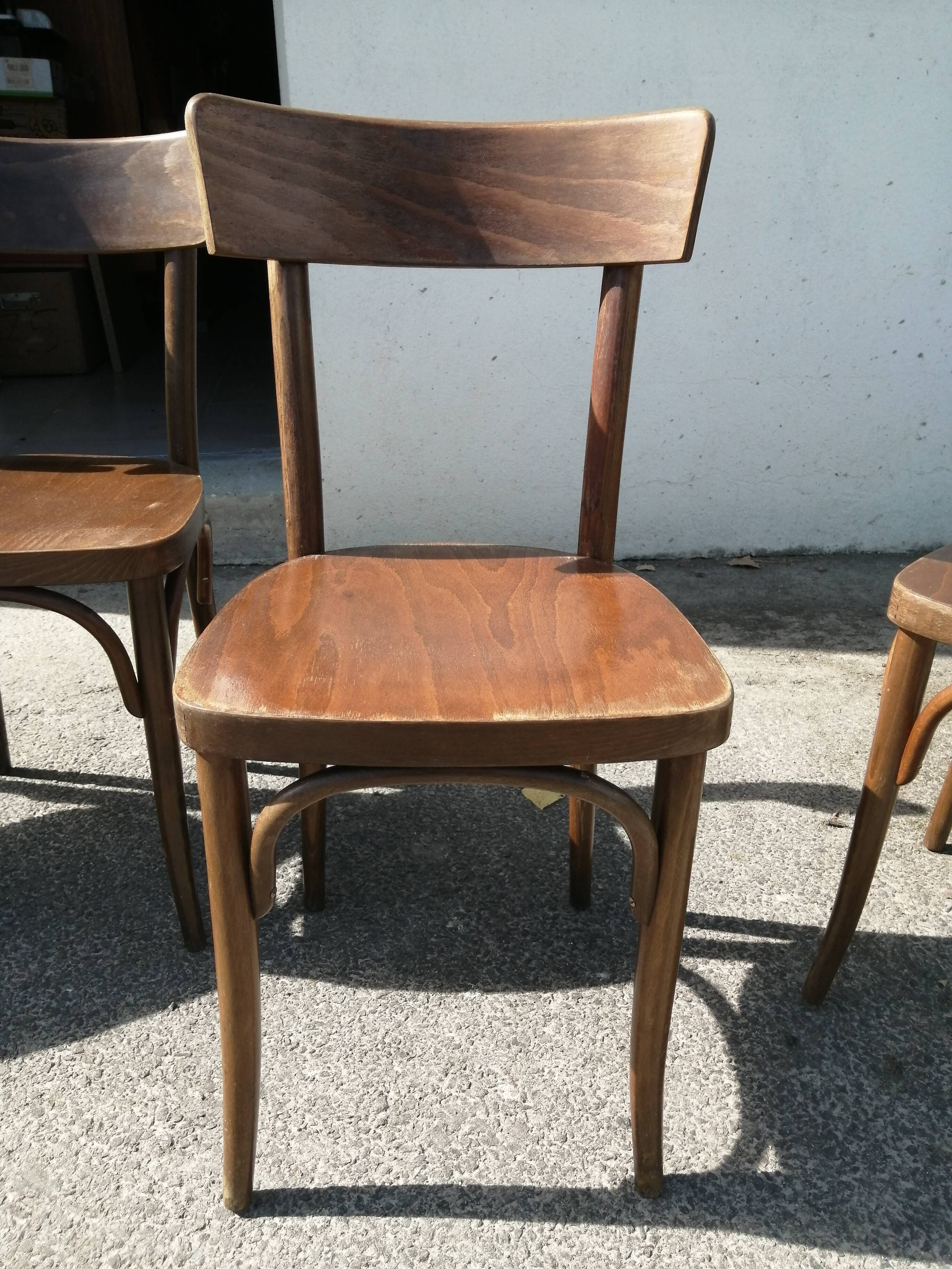 Set of 5 antique Thonet chairs
