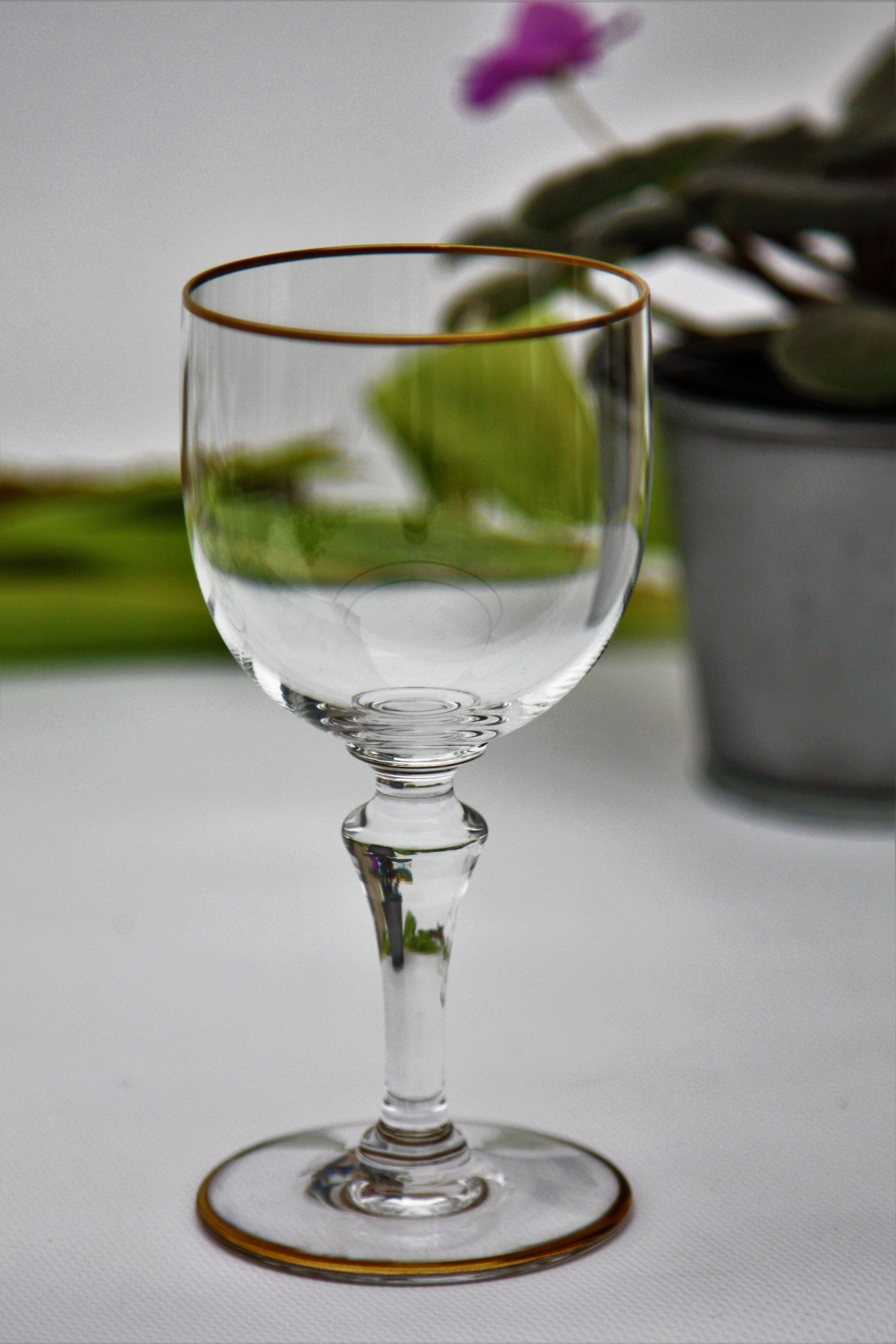 Pair of baccarat crystal glasses model mahora