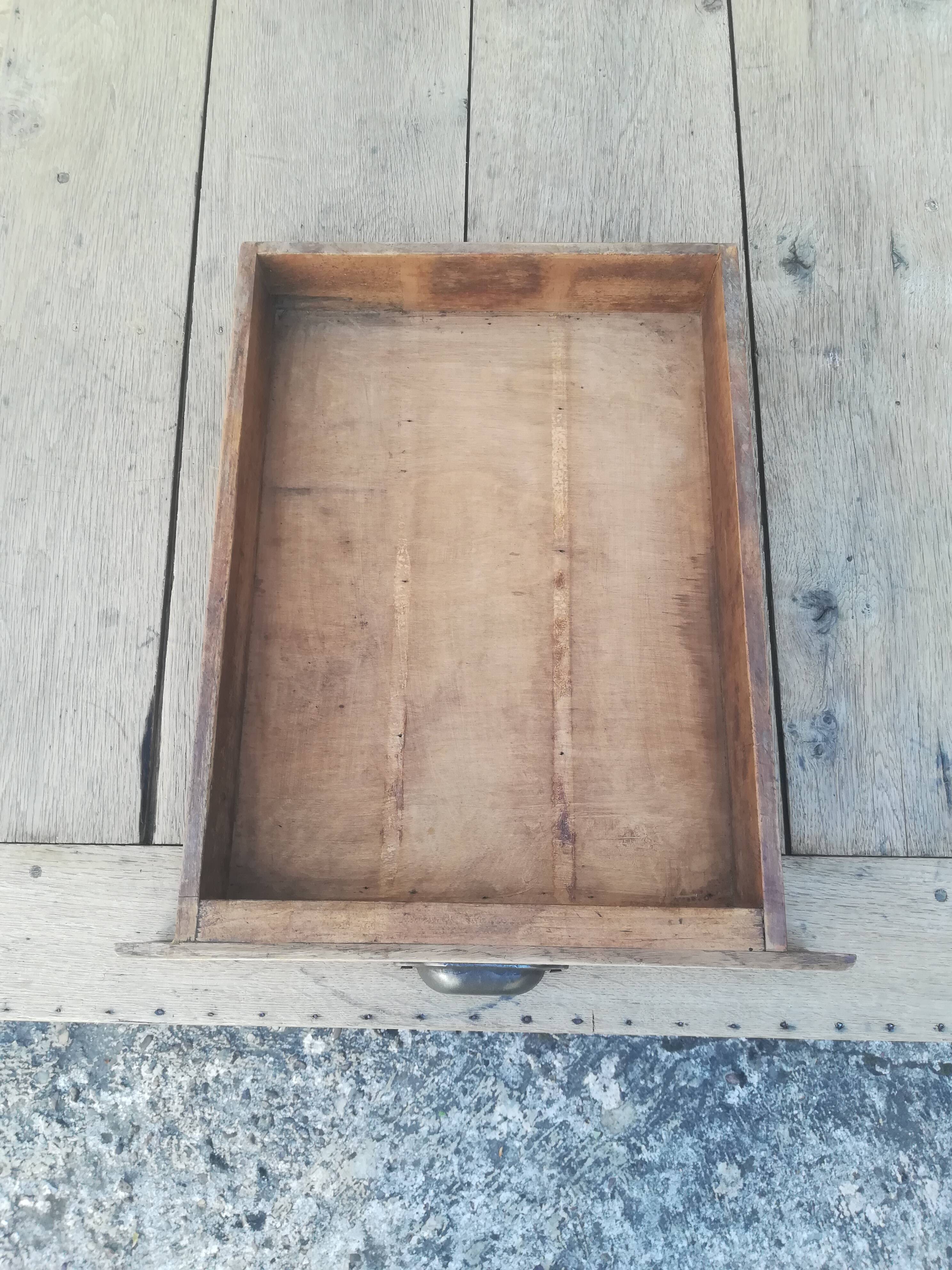 One drawer farm table