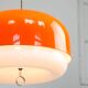 Rare lampe à pendentif Méduse XXL orange de Guzzini, années 1970