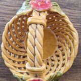 Small openwork barbotine basket from the 60s