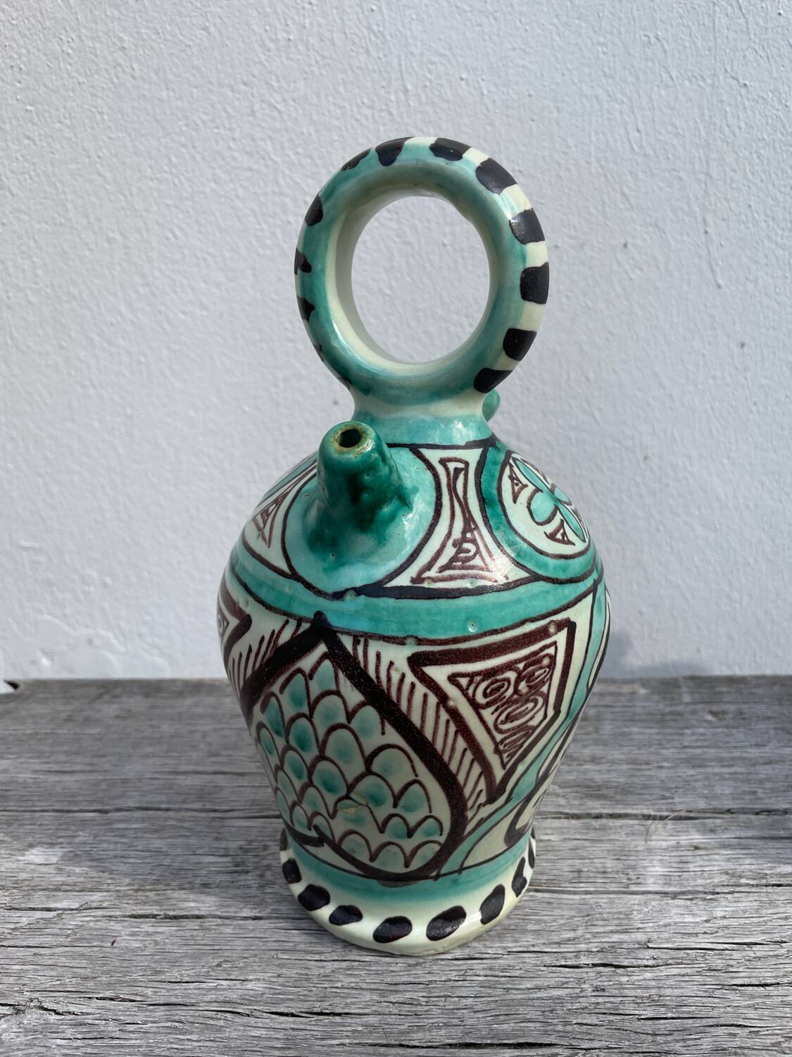 Antique Punter ceramic jar