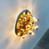 Atomic Brass Ceiling Light in Modern German Mid-Century by Dorothee Becker for Cosack, 1970s