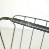 Porte-revues vintage / présentoir à disques en métal / kiosque à journaux des années 1960