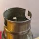 Paire lampe bronze ancienne abat jour verre 44x21 vitrail style tiffany