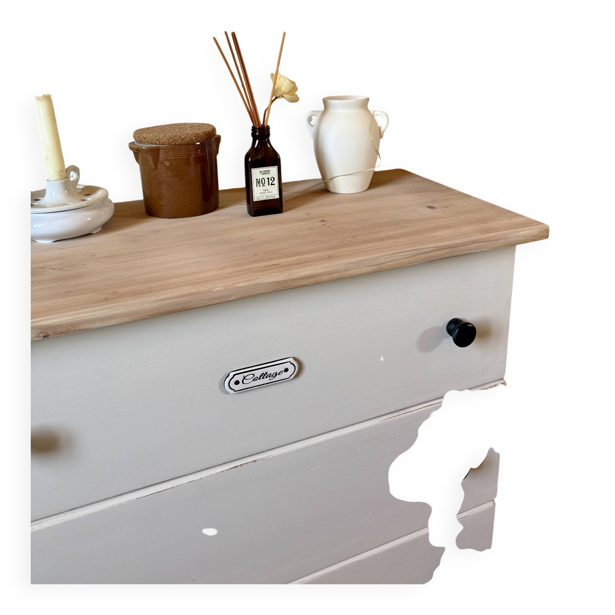 Commode en pin massif