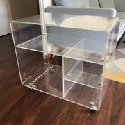 Designer TV unit David Lange vintage Plexiglas