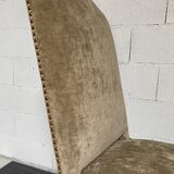 Chaise velours Louis XIV