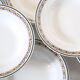 Ensemble de 6 assiettes creuses, Digoin Sarreguemines, modèle Valence