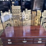 Restored mahogany boat marine chest of drawers