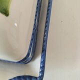 Beurrier en barbotine italienne citron peinte à la main