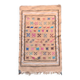 Bohemian beige Moroccan rug
