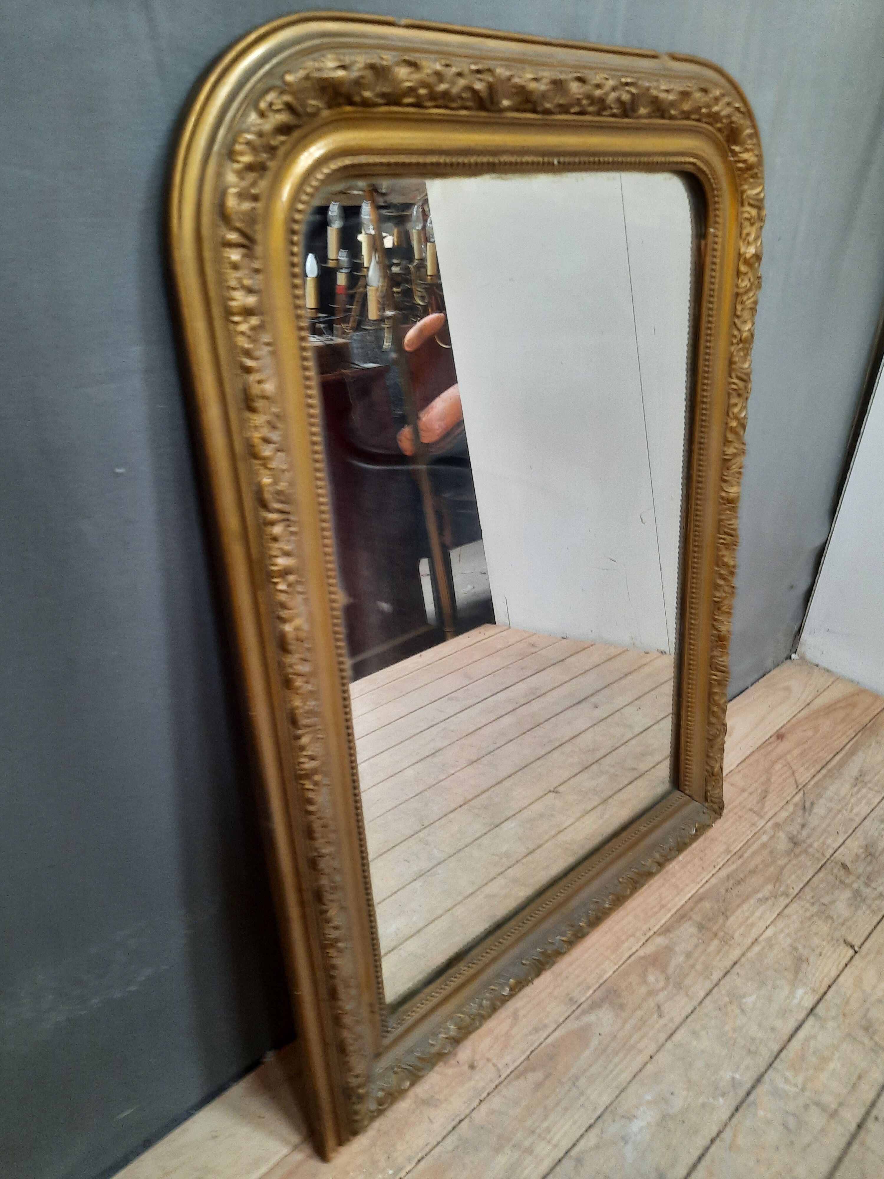 Gilded wooden mirror 104x77cm