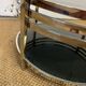 Coffee table in chromed metal and smoked glass, 1970