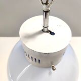 Transparent and Blue Murano Glass Pendant attributed to  Mazzega, Italy