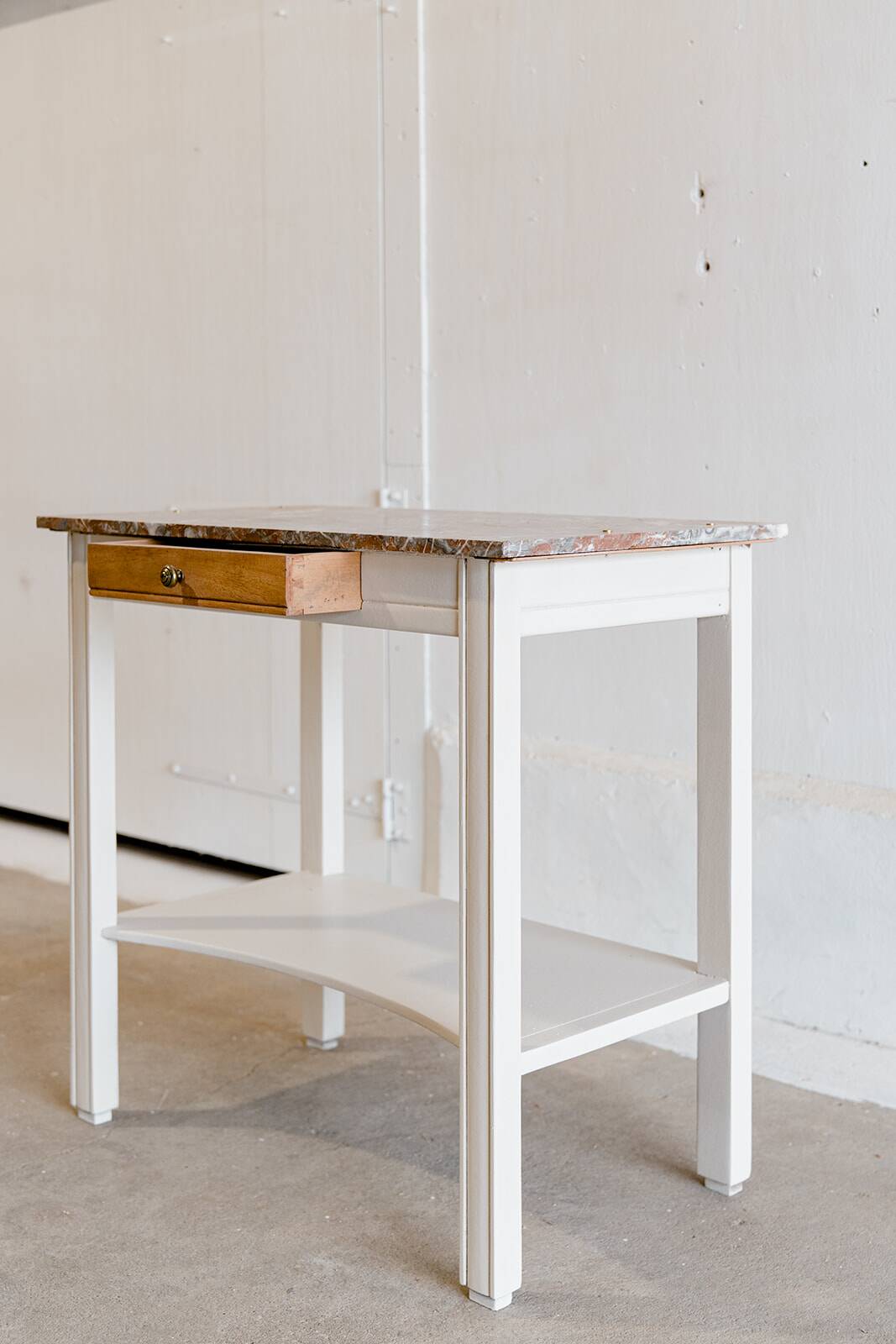 Wood & marble console