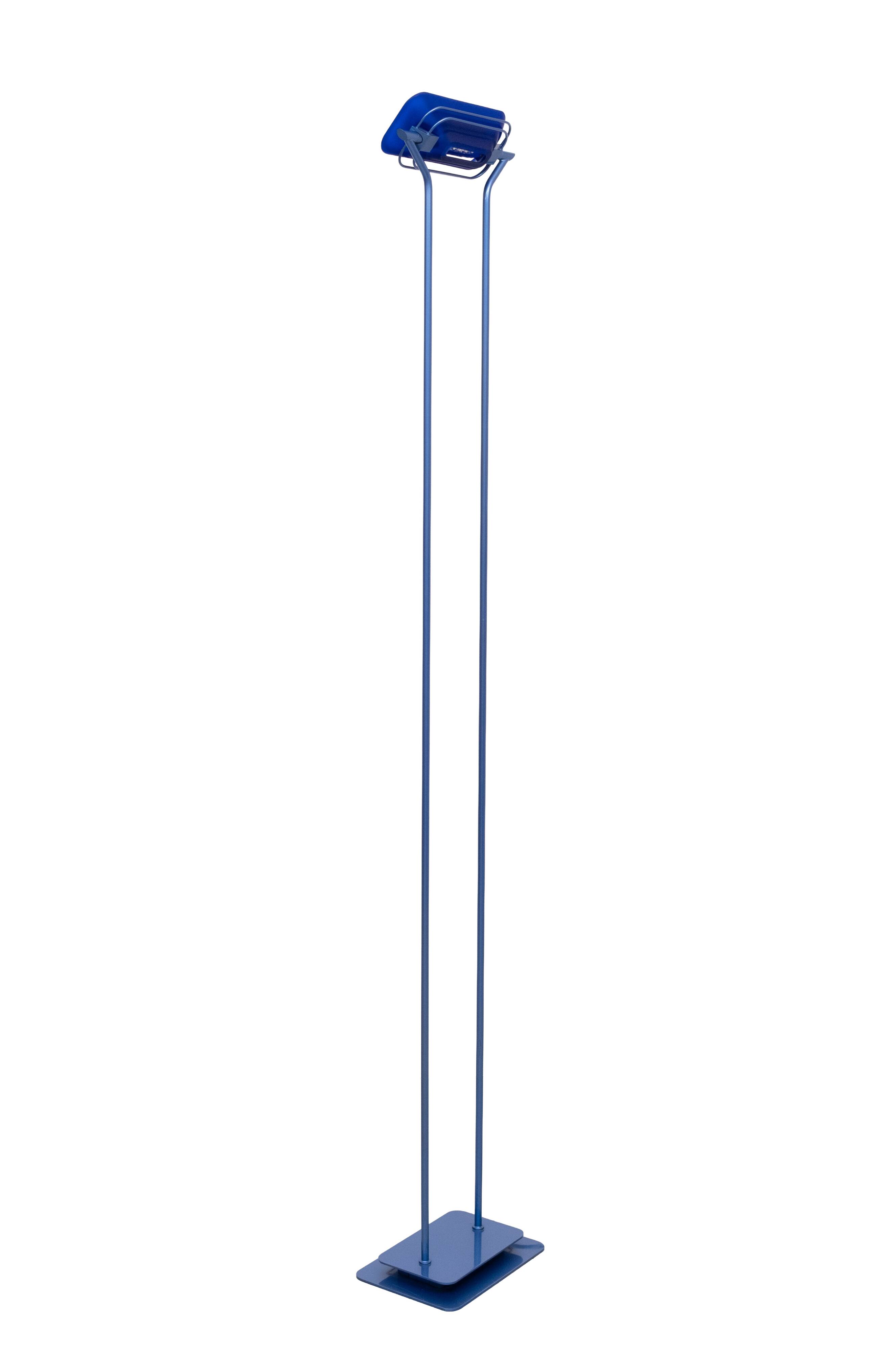 Post modern light Blue Halogen Floor lamp Design by Jordi Vilardell